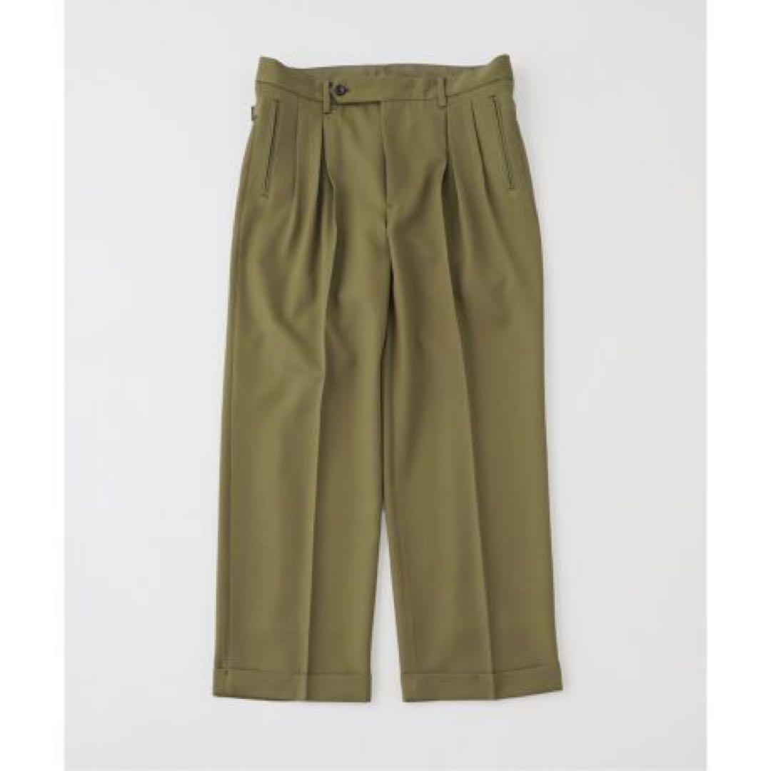 【R7購入美品】エディフィスLA BOUCLE ラブークル　カーキ　ワイドパンツ