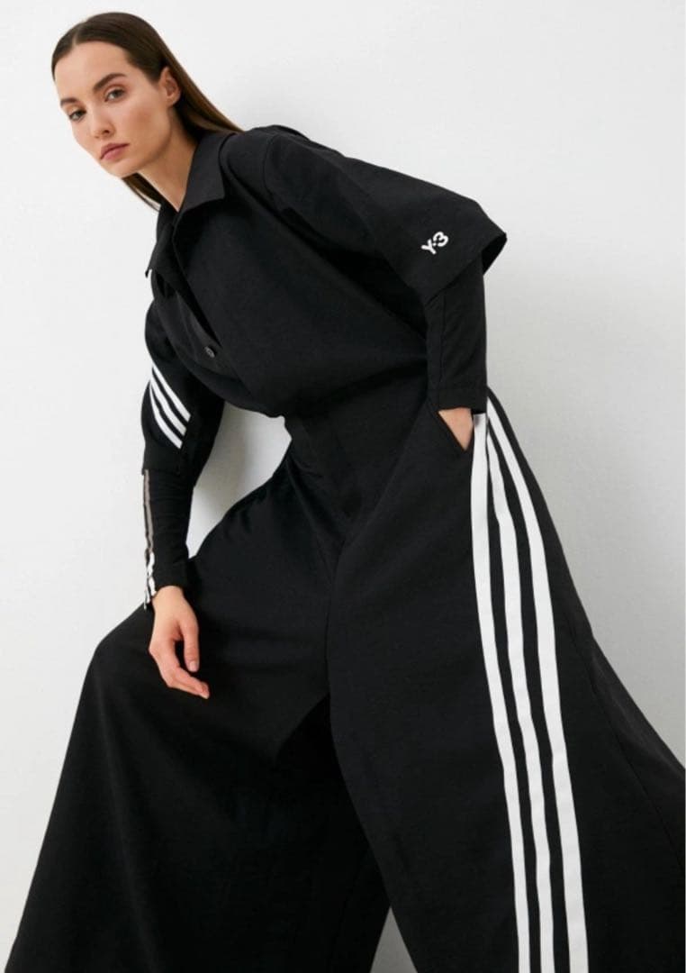 未使用タグ付 Y-3 W CH1 ジャンプスーツ M 黒 山本耀司 アディダス