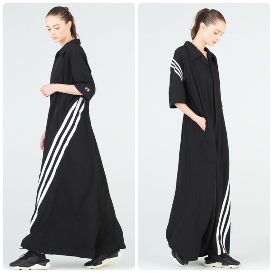 未使用タグ付 Y-3 W CH1 ジャンプスーツ M 黒 山本耀司 アディダス