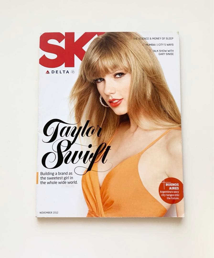 女性情報誌 DELTA SKY Magazine Nov 2012 Taylor Swift