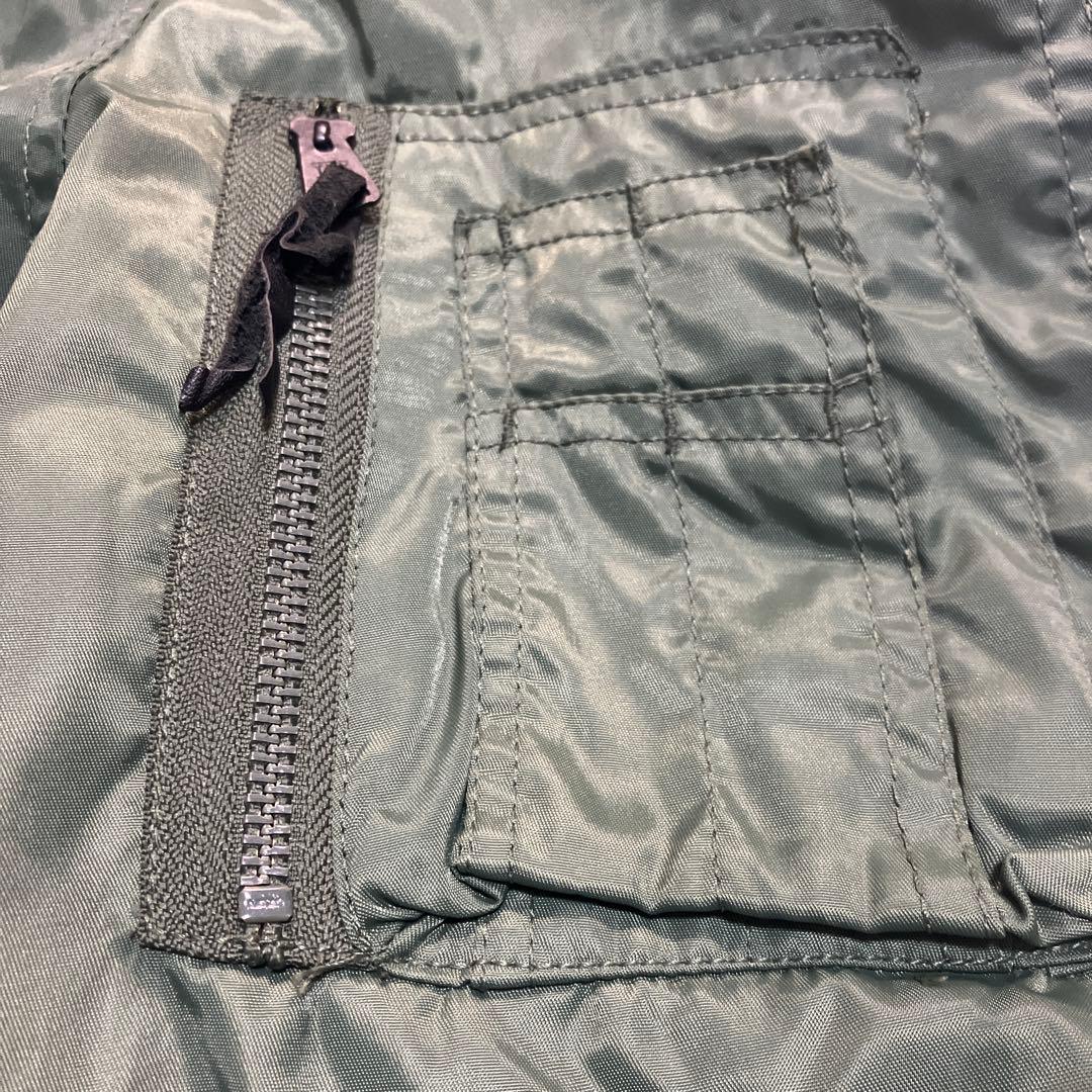 人気商品 90sN-2B 短丈 オリーブ フライトジャケット　USエアフォース