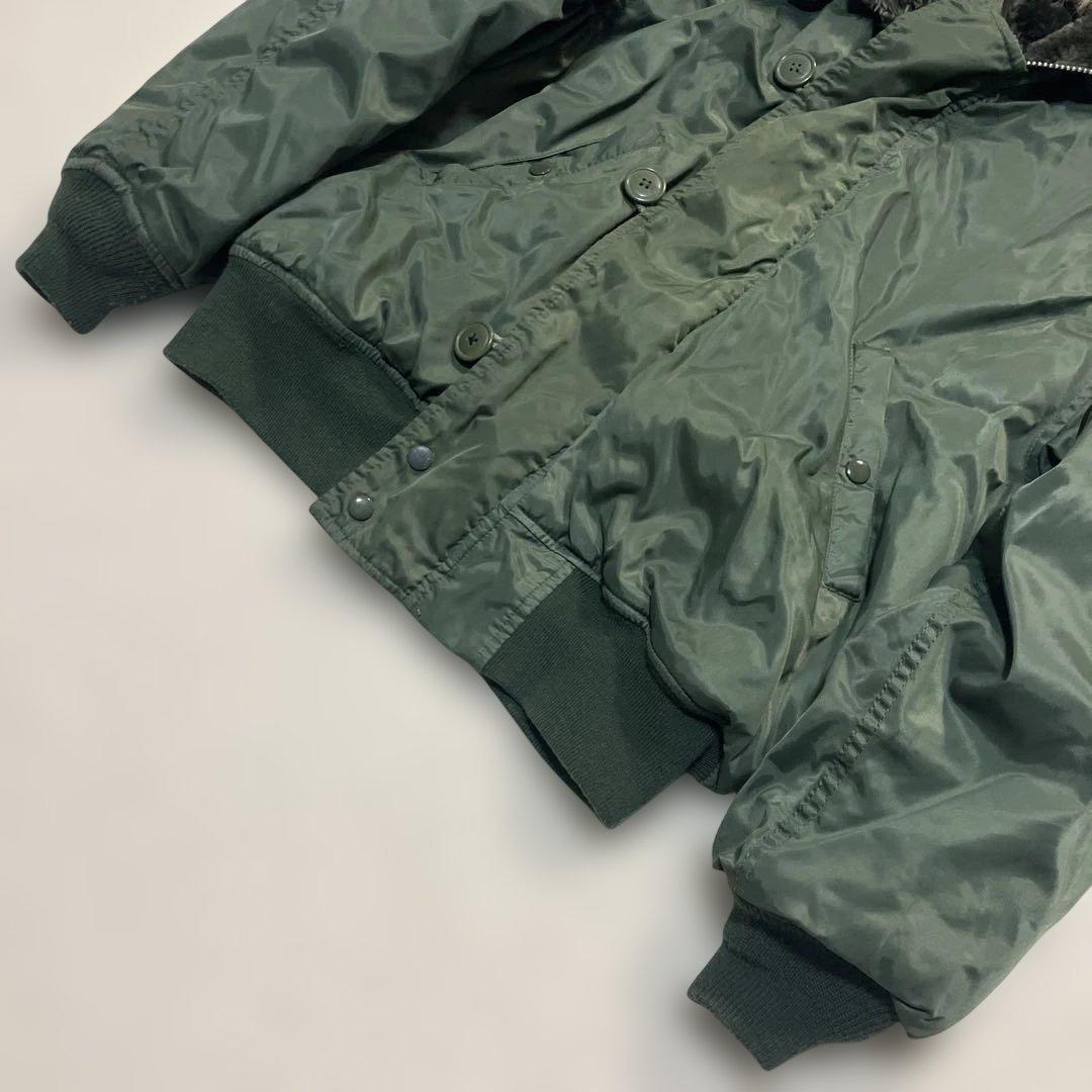 人気商品 90sN-2B 短丈 オリーブ フライトジャケット　USエアフォース