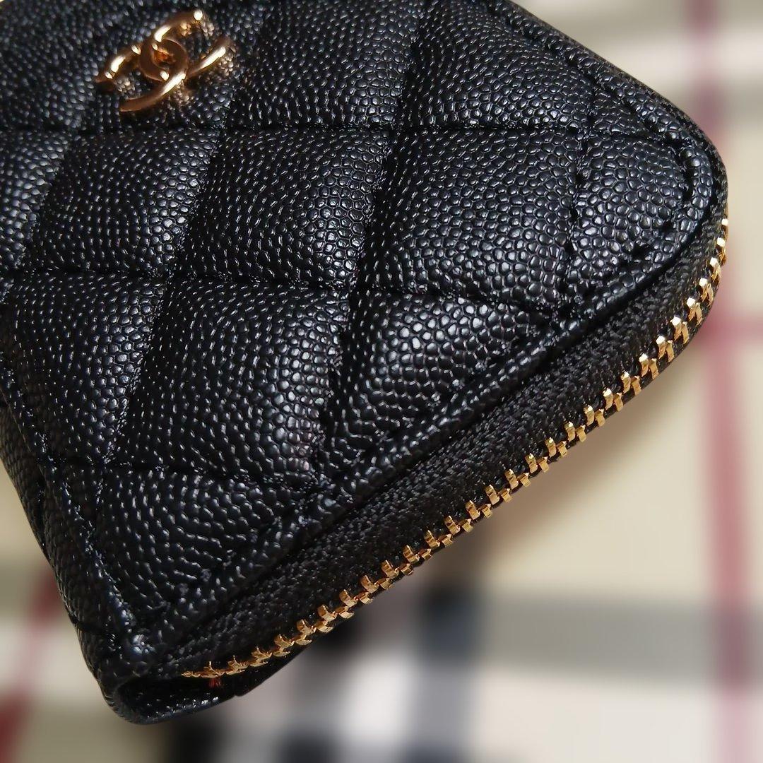 新品未使用　CHANEL ブラック キルティング ケース　カードケース