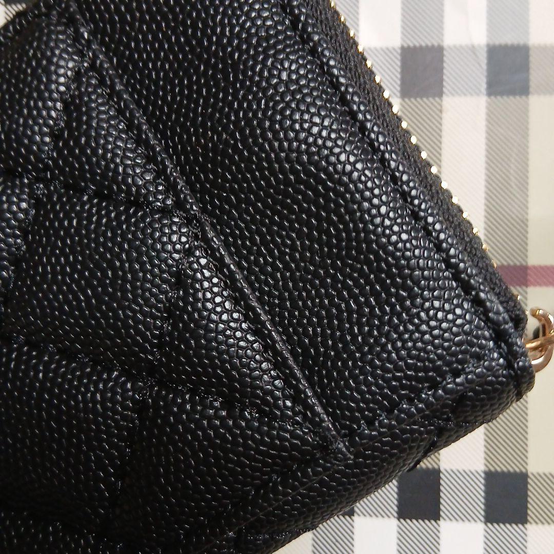 新品未使用　CHANEL ブラック キルティング ケース　カードケース