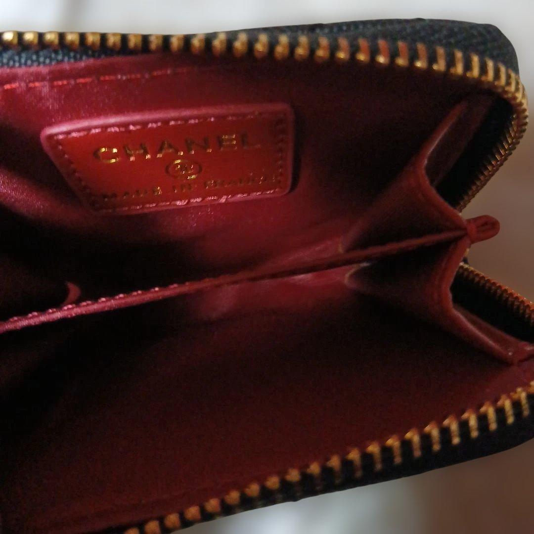 新品未使用　CHANEL ブラック キルティング ケース　カードケース