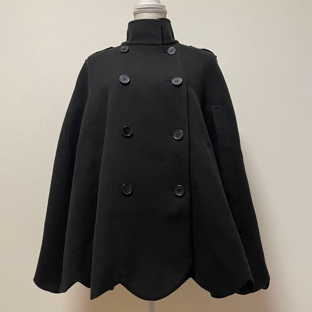 定価2.6万円 Bibiy　MELINDA CAPE ポンチョ　コート　ブラック