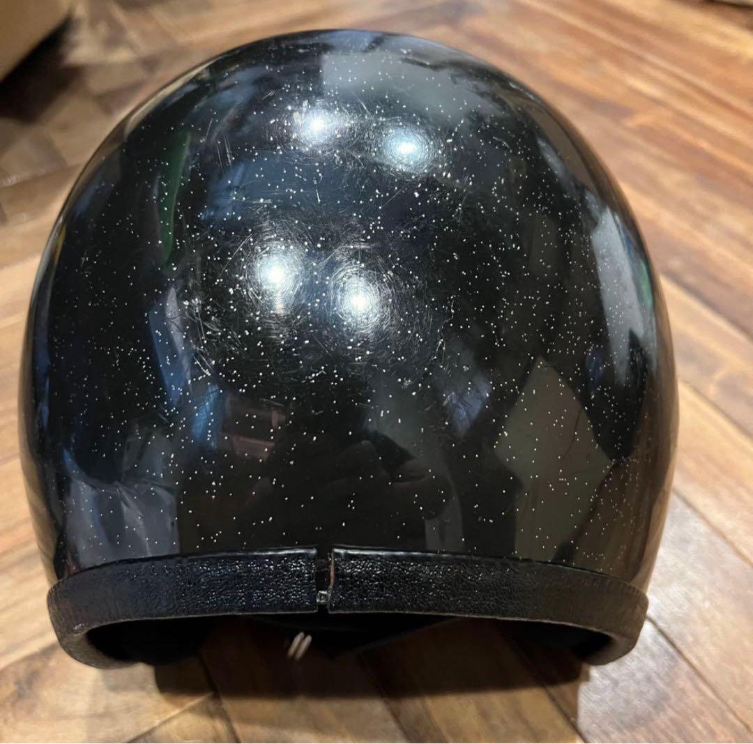 7*0様 ビンテージ　ヘルメット　黒 ラメ
