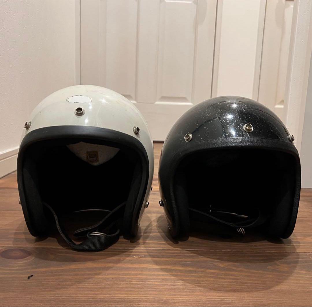 7*0様 ビンテージ　ヘルメット　黒 ラメ