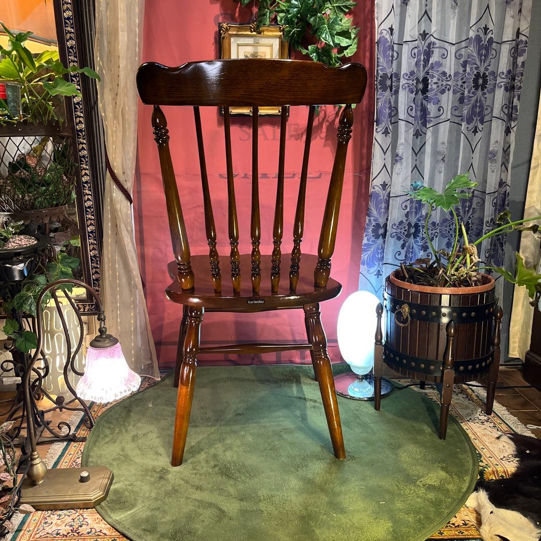 ゆゆゆゆカリモクヴィンテージ スピンドルチェア　コロニアル ウィンザー