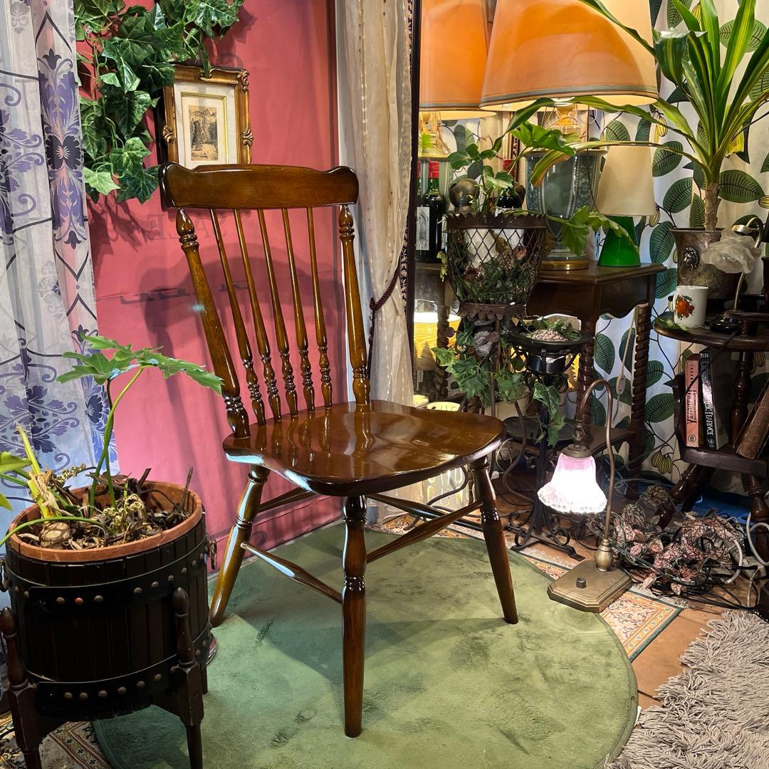 ゆゆゆゆカリモクヴィンテージ スピンドルチェア　コロニアル ウィンザー