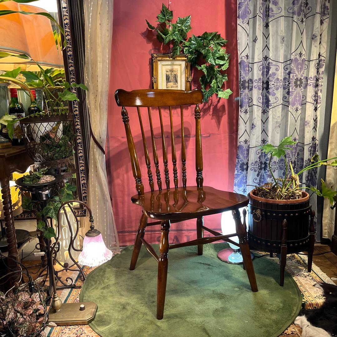 ゆゆゆゆカリモクヴィンテージ スピンドルチェア　コロニアル ウィンザー