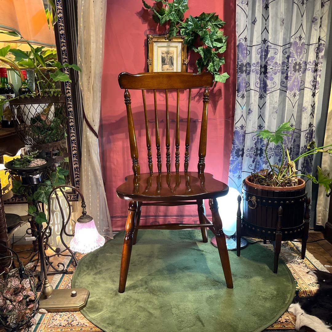 ゆゆゆゆカリモクヴィンテージ スピンドルチェア　コロニアル ウィンザー