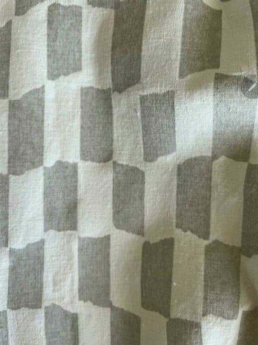 ホワイトグレー チェック柄 ロングコート