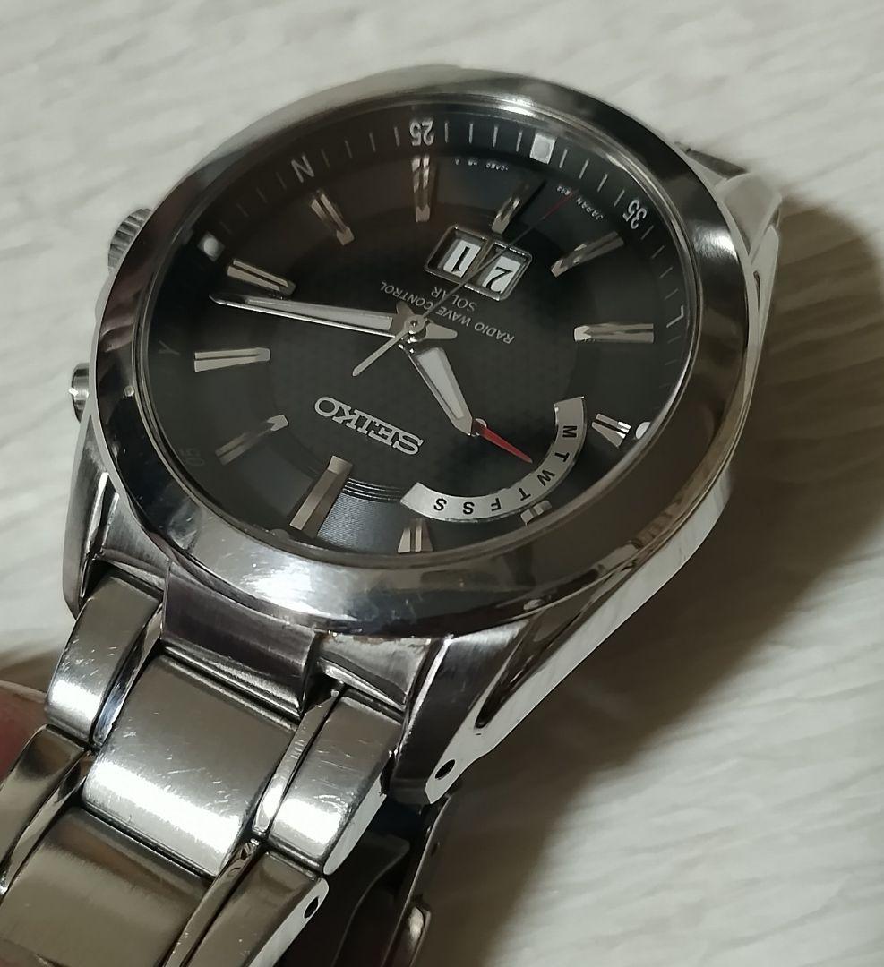 【動作品】SEIKO セイコー BRIGHTZ ブライツ 電波ソーラー メンズ