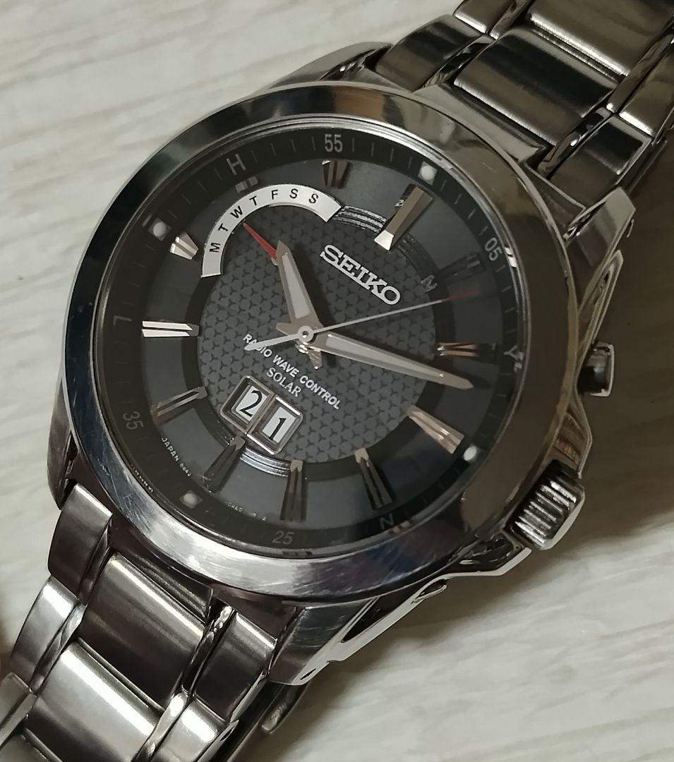 【動作品】SEIKO セイコー BRIGHTZ ブライツ 電波ソーラー メンズ