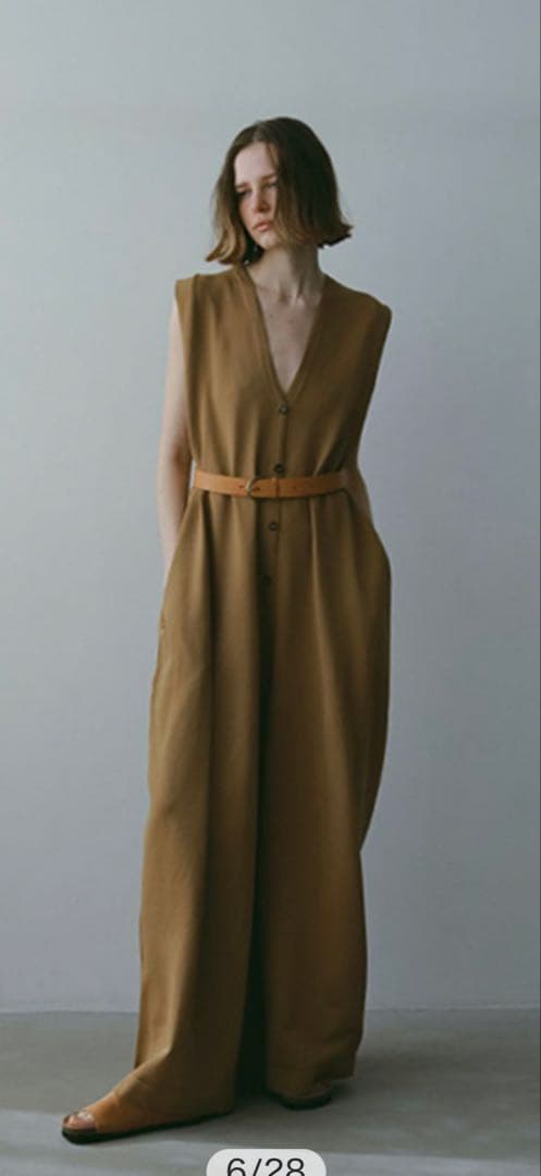 ETRE TOKYO フロントボタンニットオールインワン