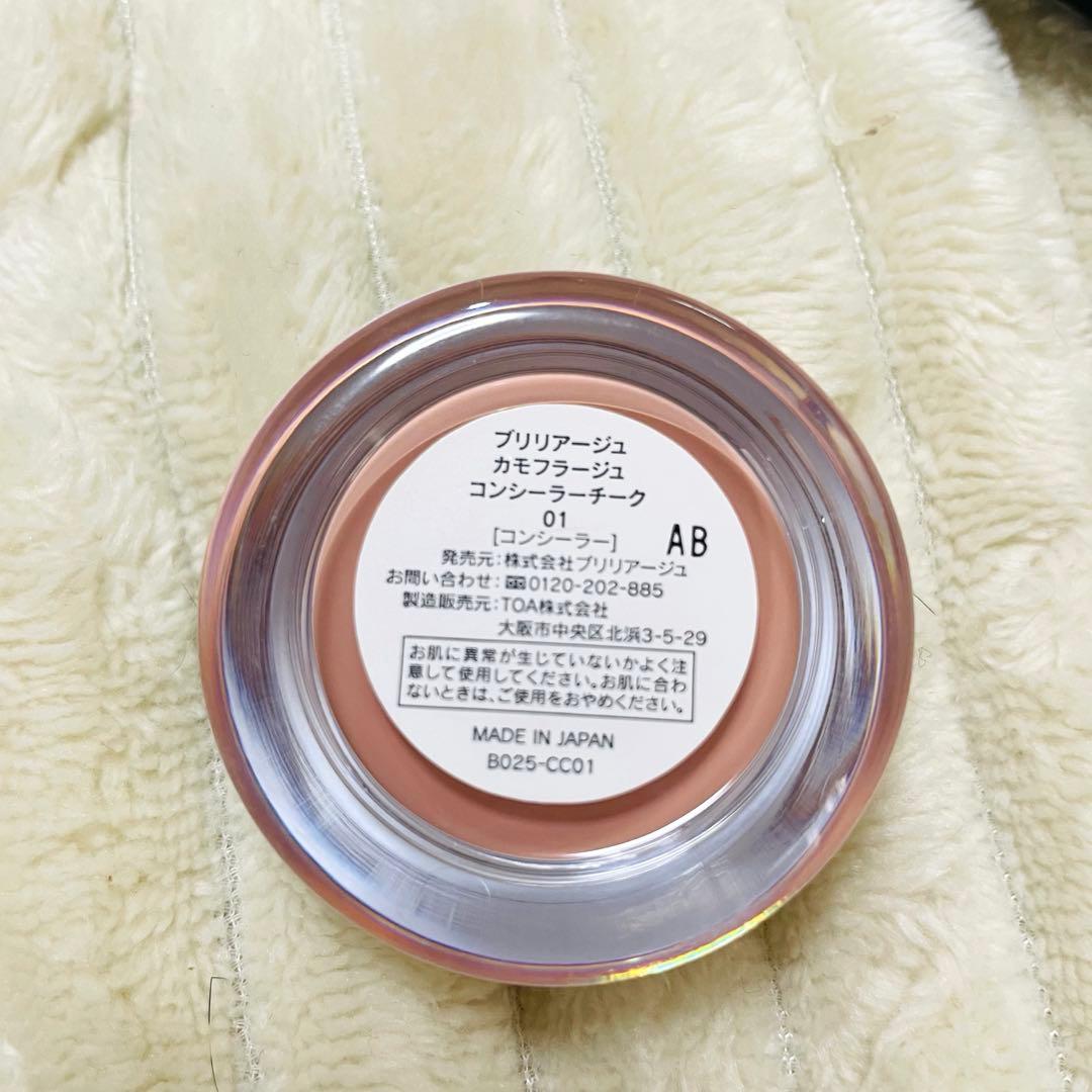 ブリリアージュ　カモフラージュコンシーラーチーク01 ワイドフィンガーブラシ