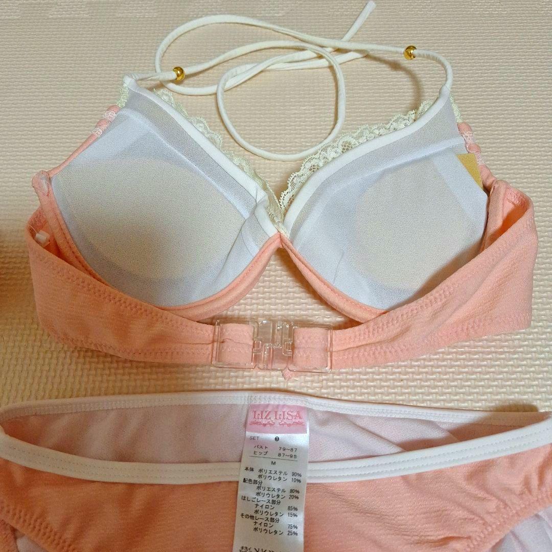 新品未使用LIZ LISA 3点セットピンクフリル セパレート水着 Mサイズ