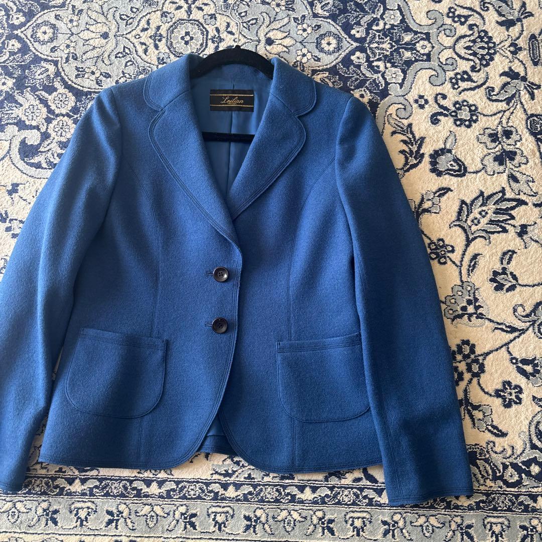 (極美品)レリアンのブルーのジヤケツト