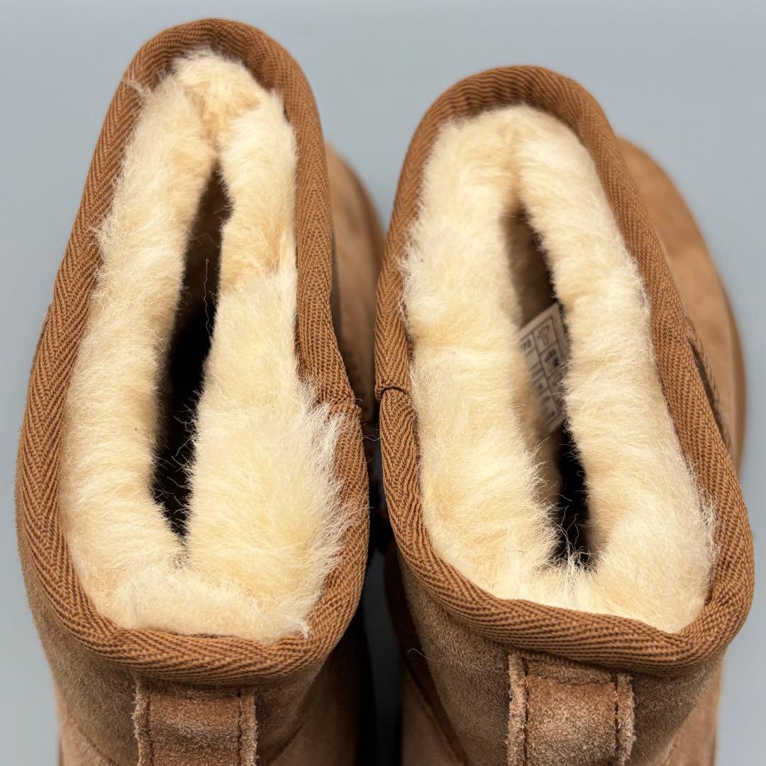 【新品訳あり】UGGクラシックミニⅡ ムートンブーツチェスナット26cm