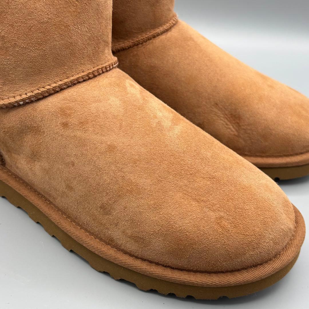 【新品訳あり】UGGクラシックミニⅡ ムートンブーツチェスナット26cm