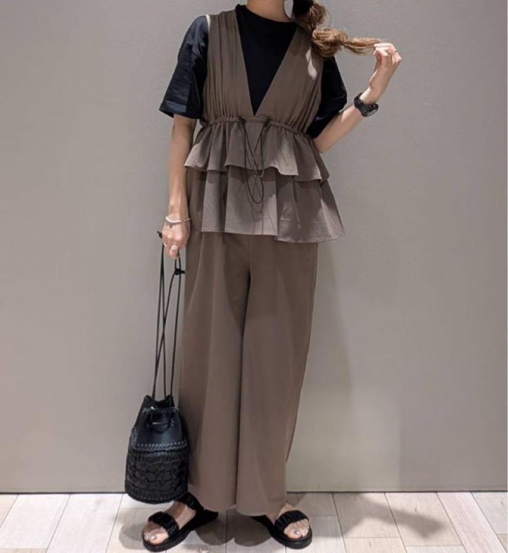 専用＊即完・新品タグ付LEPSIMレプシィム＊ドッキングオールインワン＊モカーキ