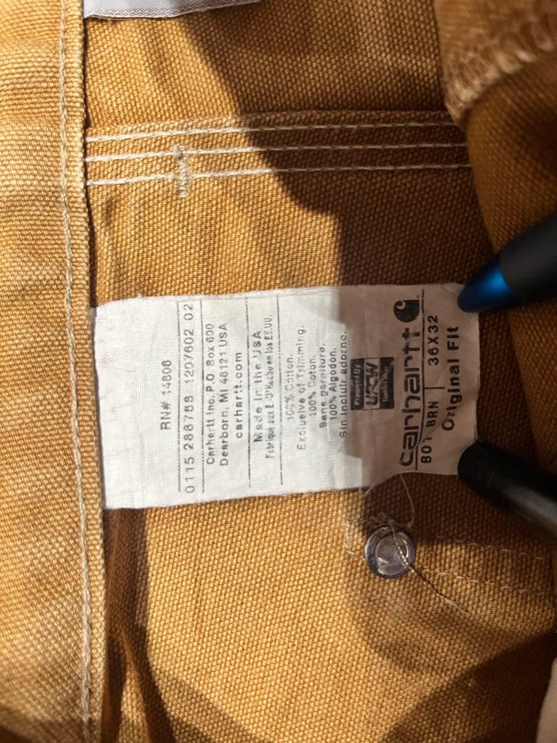 【古着】USA製 90s old Carhartt ダブルニー