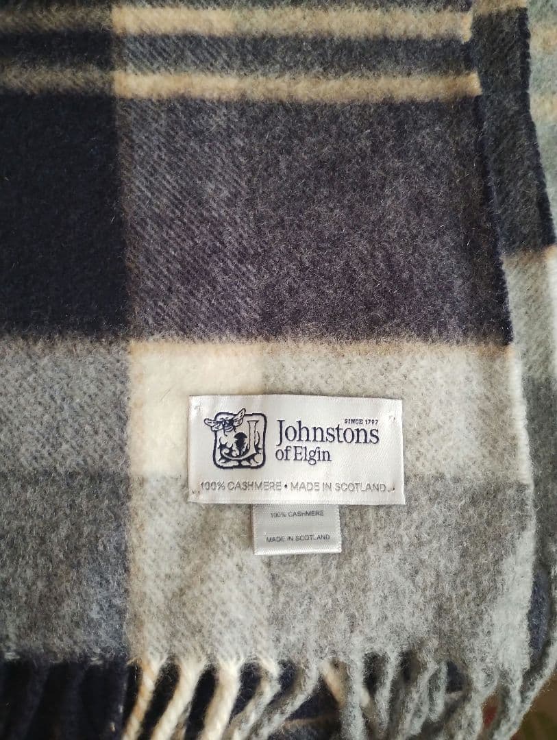 ジョンストンズ カシミヤ100%大判ストール