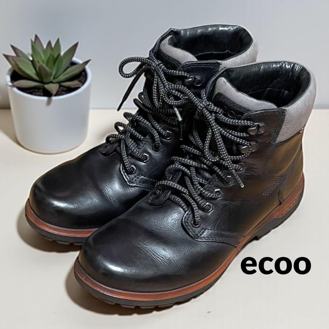 eccoブーツ GORETEX WHISTLER メンズ 本革 黒 40