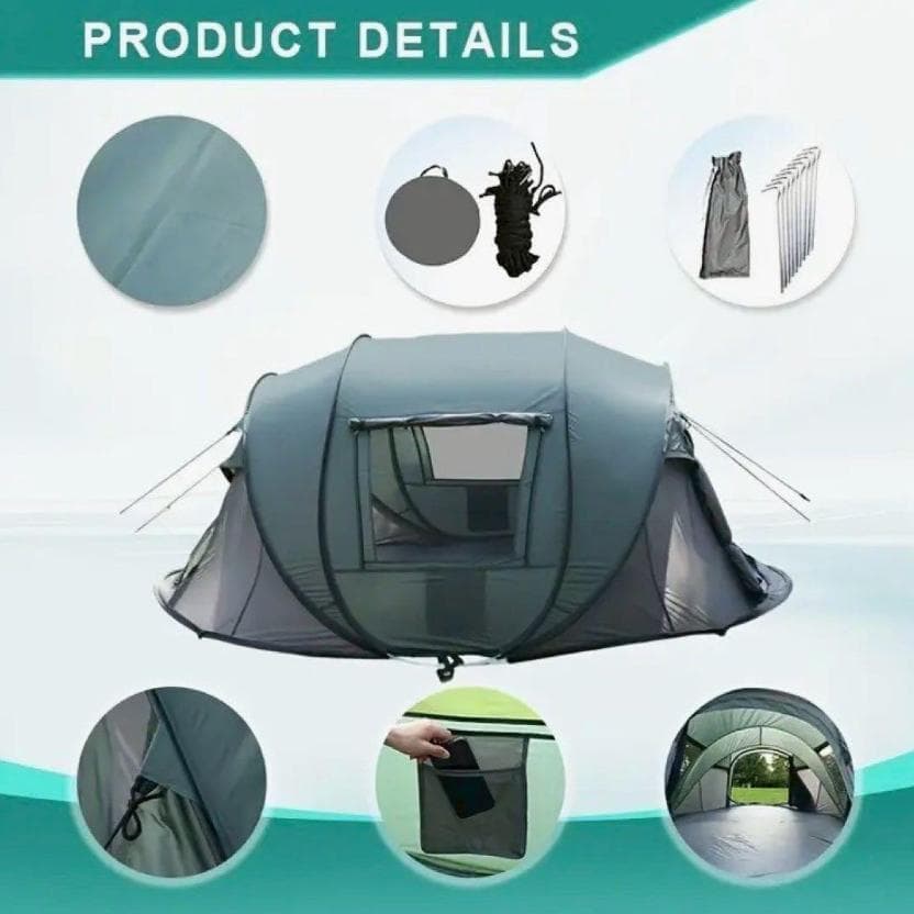 【新品】大型 ワンタッチテント ポップアップテント キャンプ アウトドア