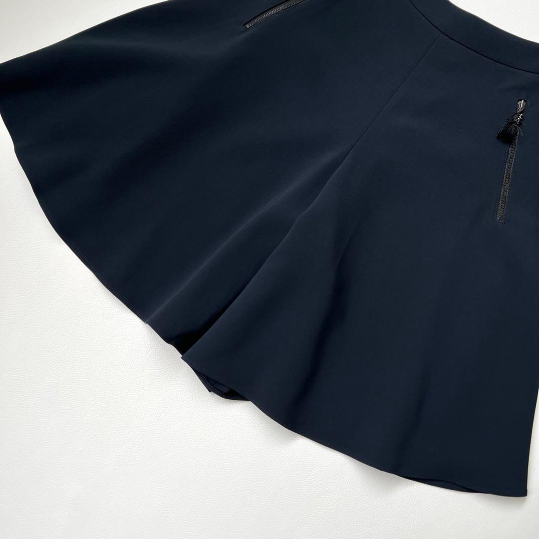 良品 Rene ルネ　キュロット ハーフパンツ　ネイビー　綺麗め　34