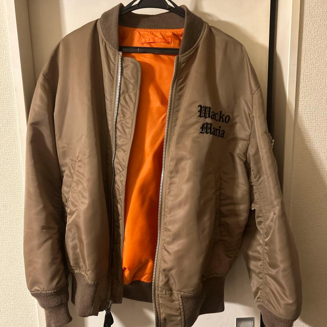 ワコマリア　MA-1 フライトジャケット ベージュ