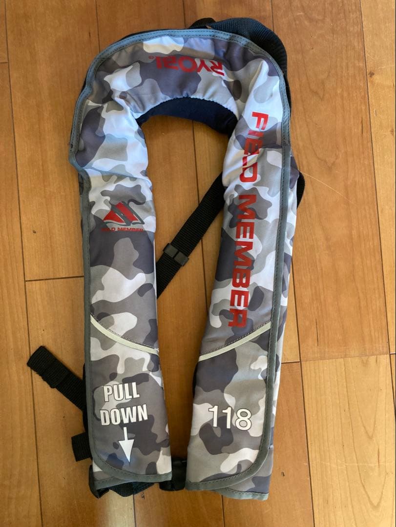 リョービ自動膨張式ライフジャケット　 桜マークありタイプA