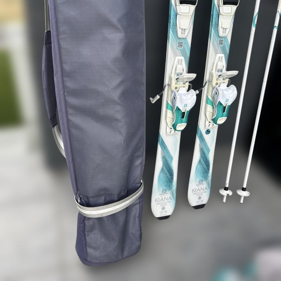 サロモン　キアナ　137cm スキー板　スキーブーツ　ストック　23.5cm