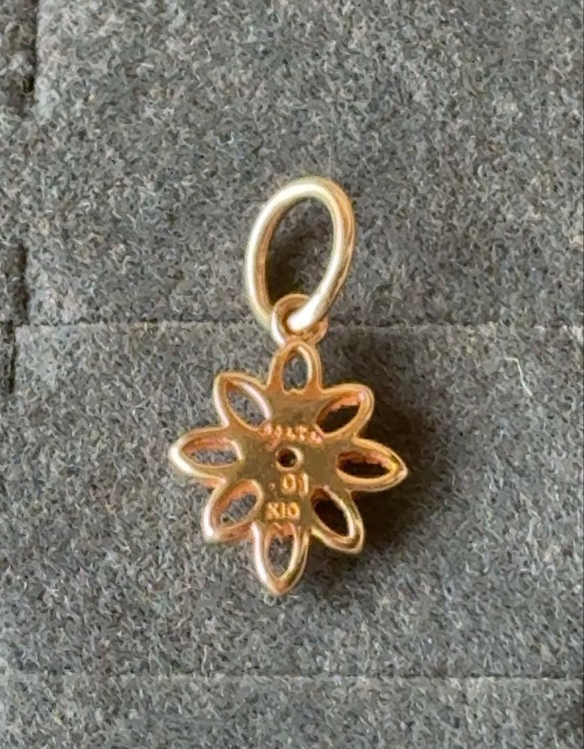 アガット 10k ダイヤモンド ネックレスチャーム