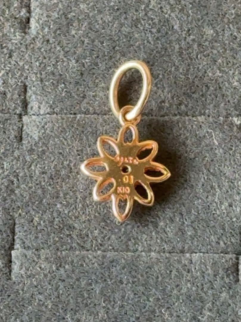 アガット 10k ダイヤモンド ネックレスチャーム