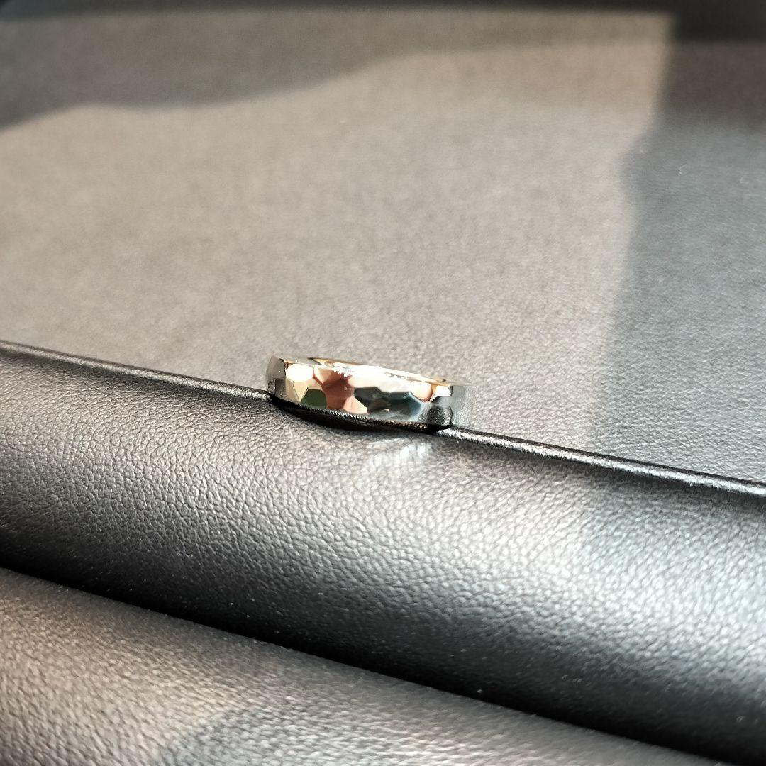 シルバー　槌目　ハンドメイドリング