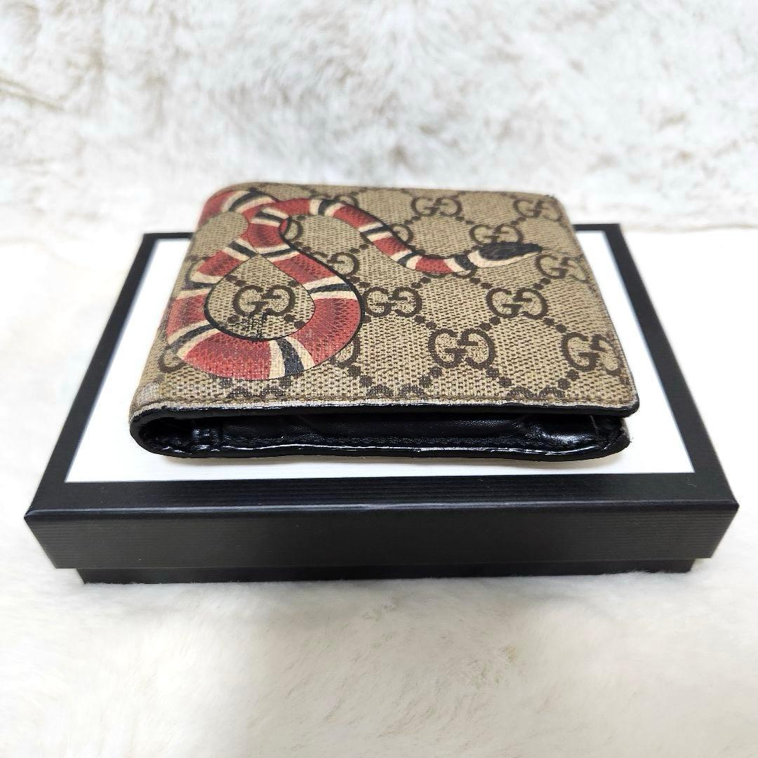 ✨グッチ✨　二つ折り　小銭入れ　スネーク　アニマエリ　ケース　PVC