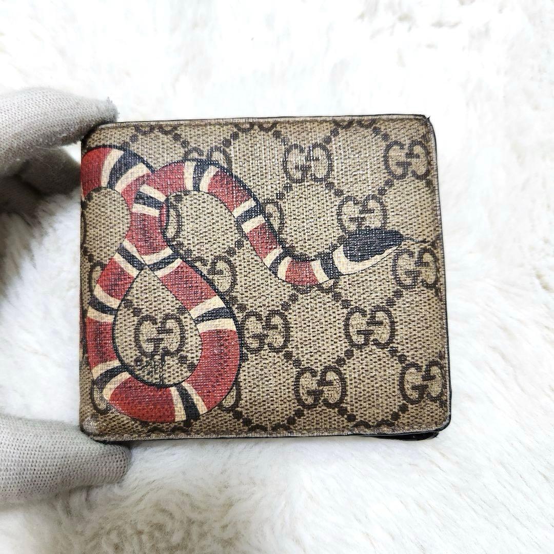 ✨グッチ✨　二つ折り　小銭入れ　スネーク　アニマエリ　ケース　PVC