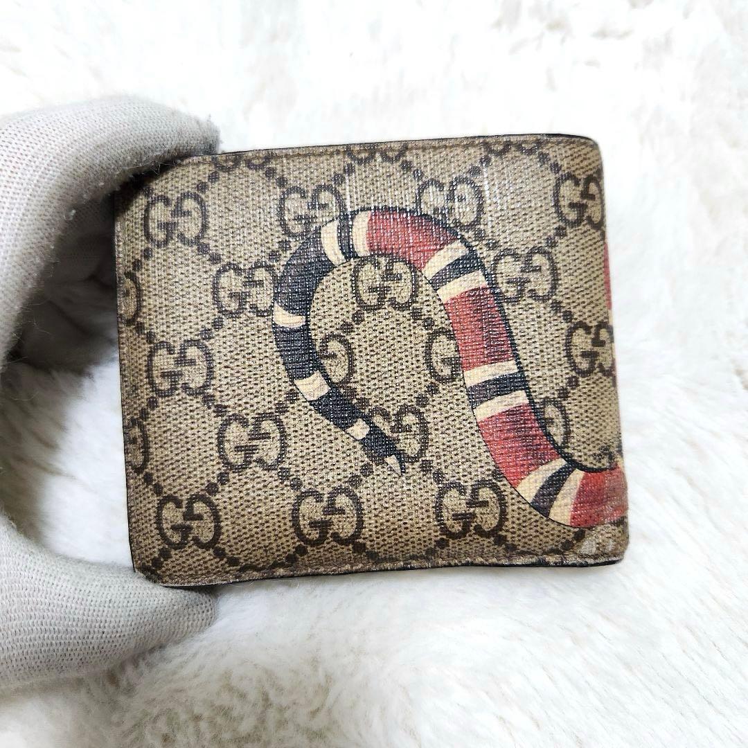 ✨グッチ✨　二つ折り　小銭入れ　スネーク　アニマエリ　ケース　PVC