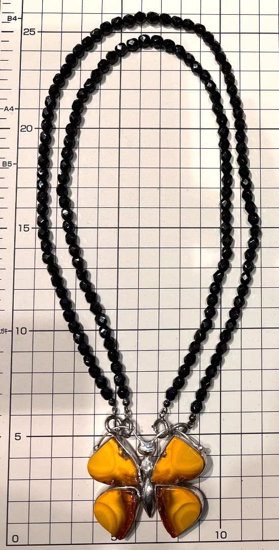 A80 ロイヤルアンバー★ネックレス SILVER