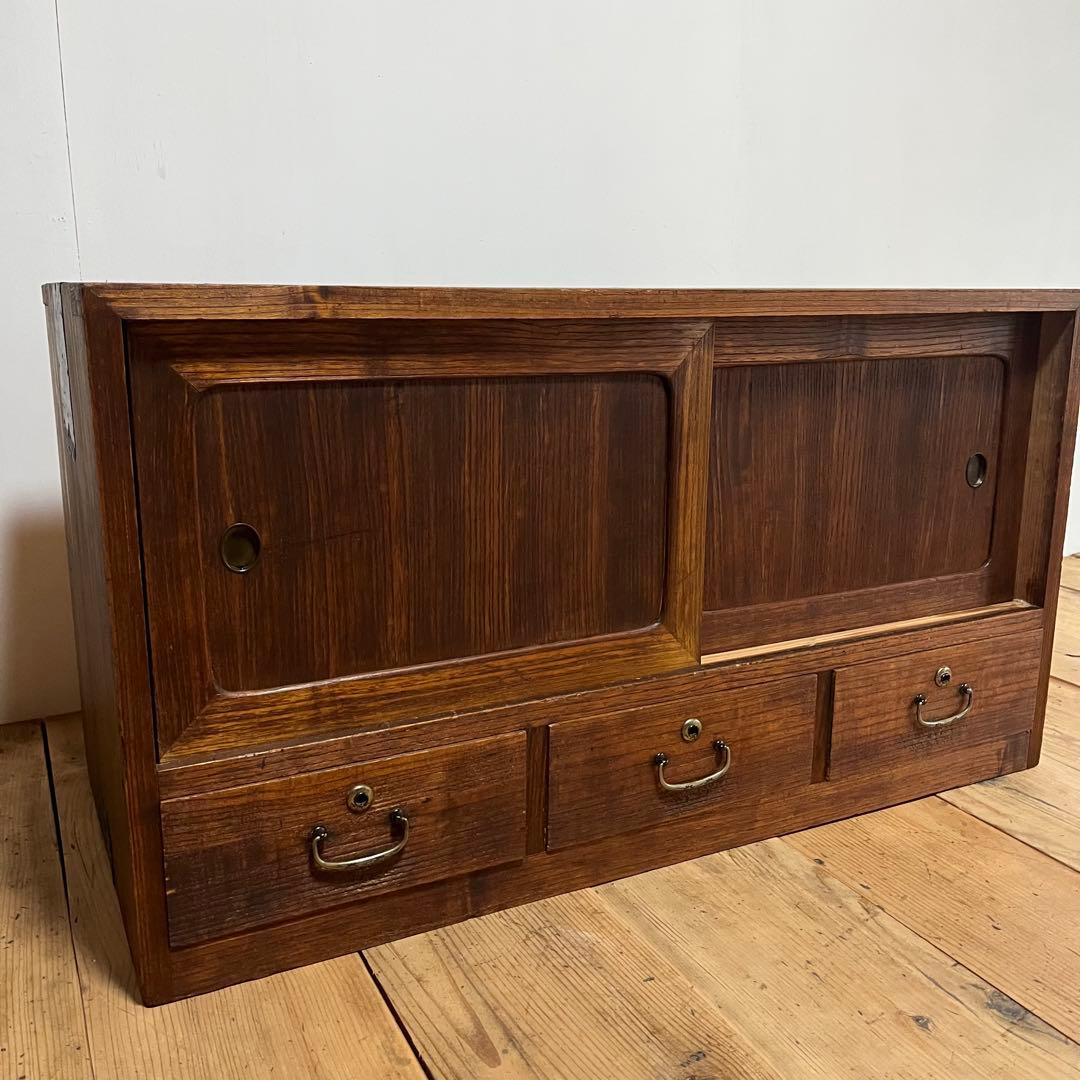 アンティーク タンス チェスト テレビ台 ローボード 展示台 無垢材 z723