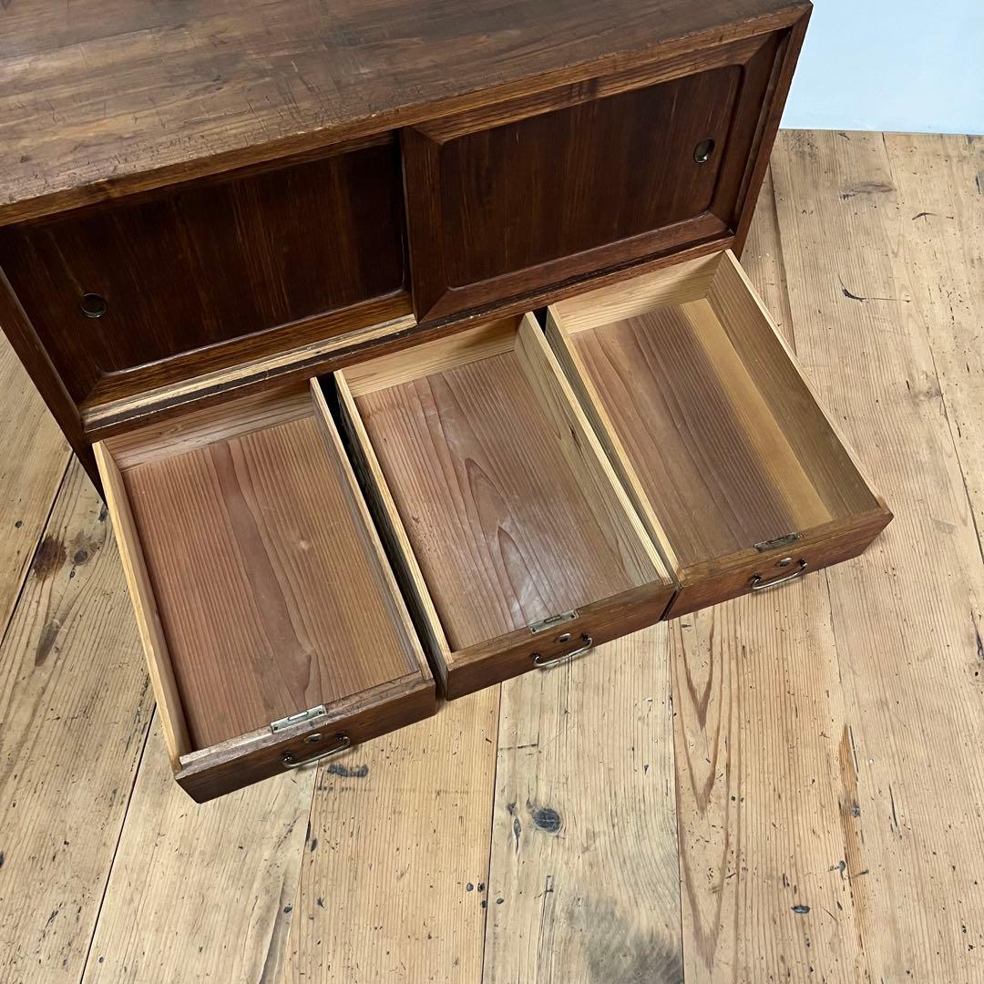 アンティーク タンス チェスト テレビ台 ローボード 展示台 無垢材 z723