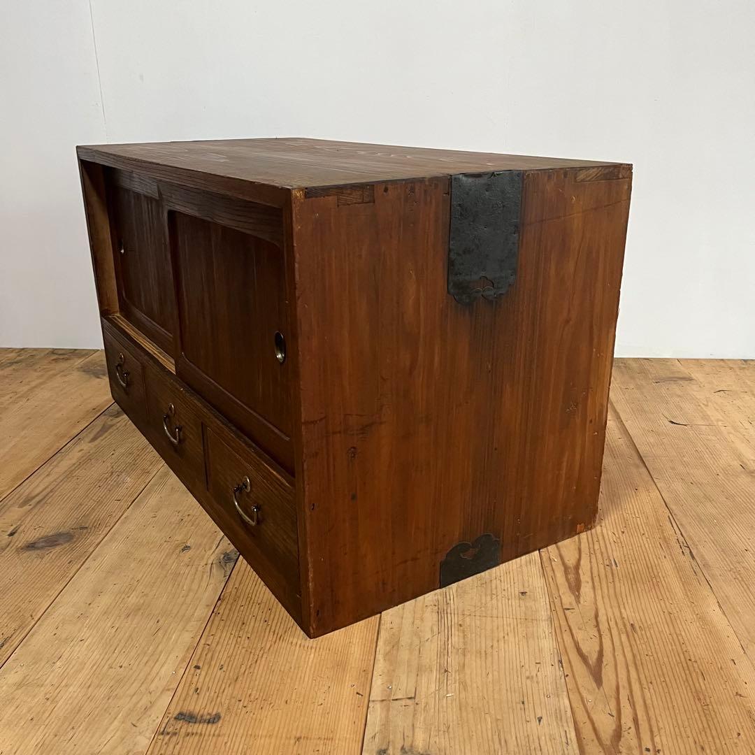 アンティーク タンス チェスト テレビ台 ローボード 展示台 無垢材 z723
