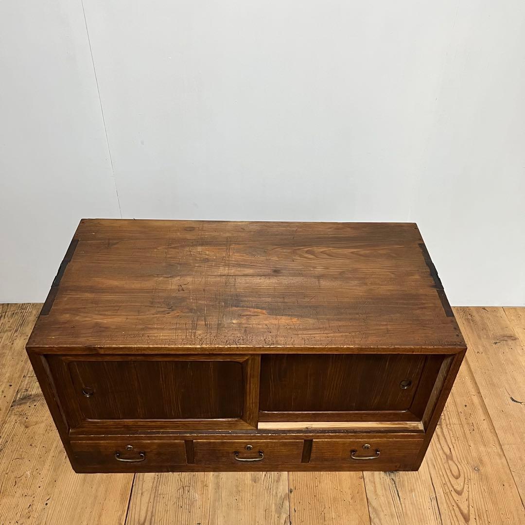 アンティーク タンス チェスト テレビ台 ローボード 展示台 無垢材 z723