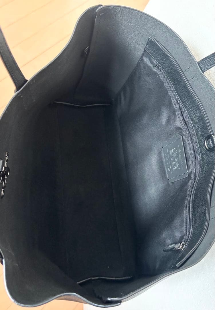 COACH コーチ トートバッグ 肩がけ可 ブラック　黒 A4収納可 男女兼用