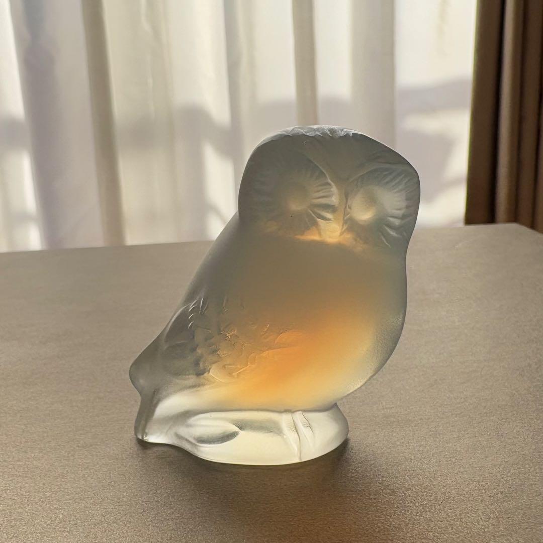 さるさやる　ラリック オパールセント フクロウ