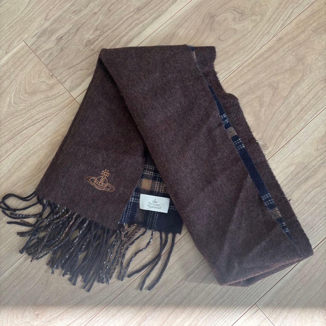 美品✨Vivienne Westwood　ウールマフラー リバーシブル