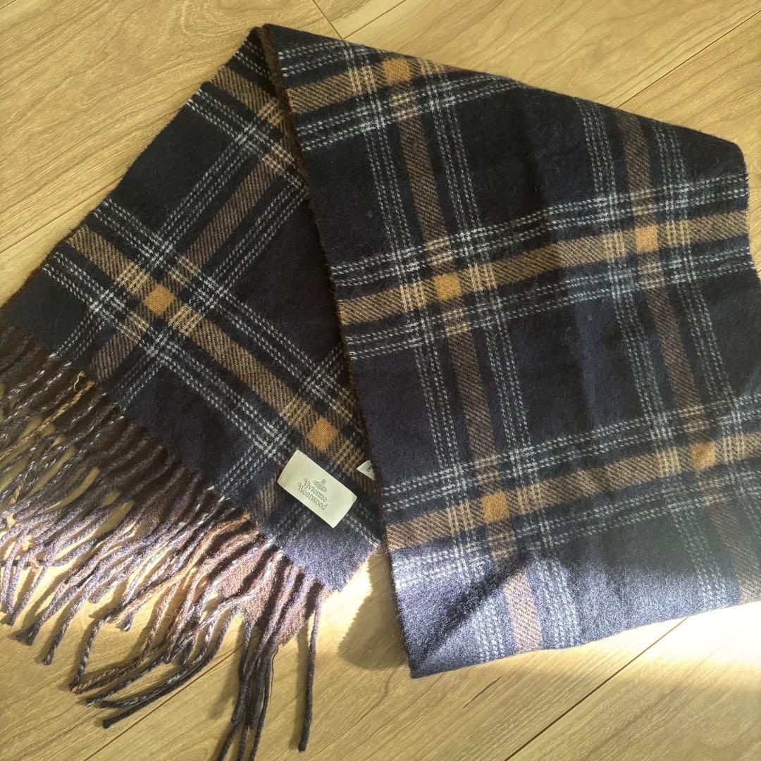 美品✨Vivienne Westwood　ウールマフラー リバーシブル