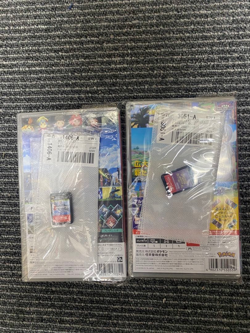 二枚セット　ポケットモンスター バイオレット、ゼノブレイド2